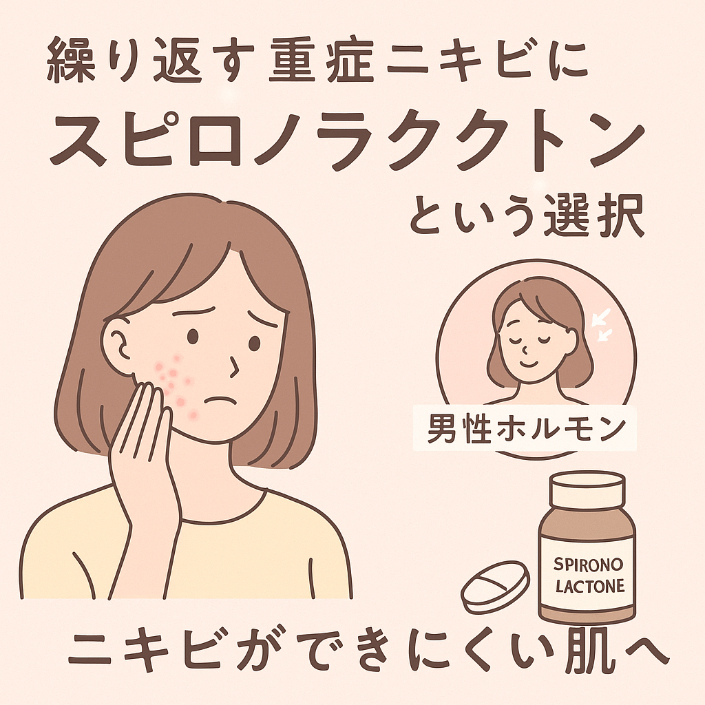 重症ニキビにスピロノラクトンは効く? ― 女性の“しつこいニキビ”に有効な内服治療をわかりやすく解説 Wスキンクリニック名古屋